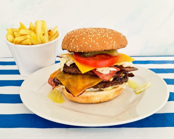 Double cheeseburger Ostra d'Ouro