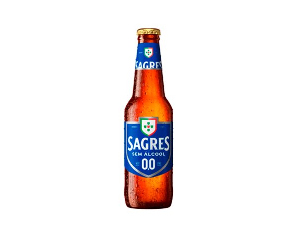 Cerveja Sagres Zero 33cl